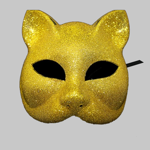 Glitter Cat Masquerade Ball Face Mask Dress Up Fun