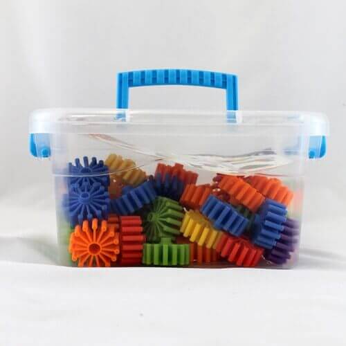 Unique Educational Building Blocks Rotating in Convenient Carry Case Toy Gift Brain Games