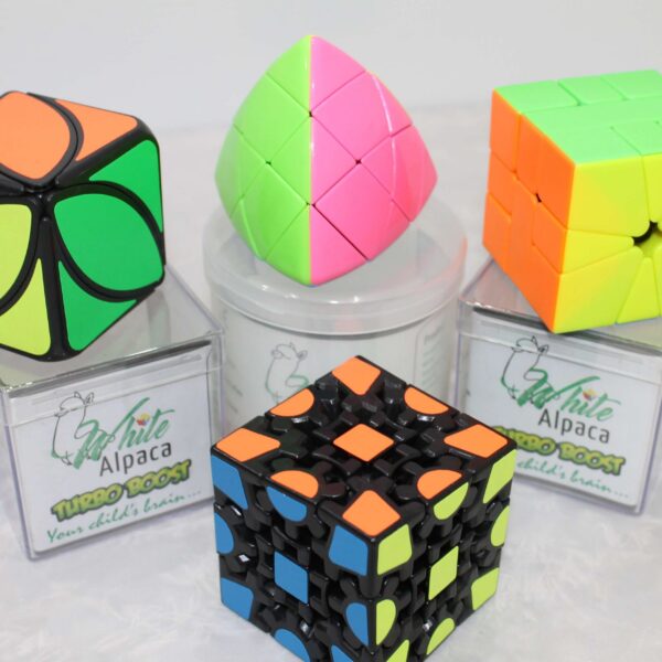 Rubicks Cubes Value 4 Pack + Waterproof Backpack